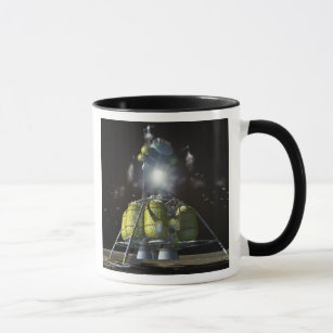 Artist rendition of a new spaceship to the moon 3 mug
