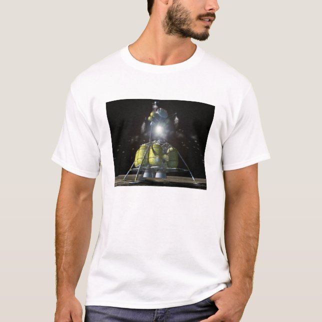 Artist rendition of a new spaceship to the moon 3 T-Shirt (Front)