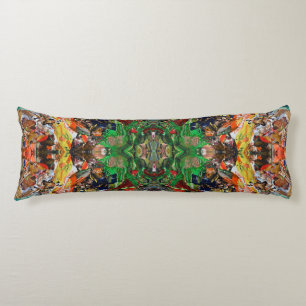 Artist’s Palette: Expressive Paint Stroke Pattern Body Cushion
