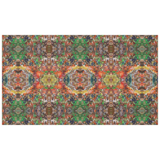 Artist’s Palette: Expressive Paint Stroke Pattern Tablecloth (Front (Horizontal))
