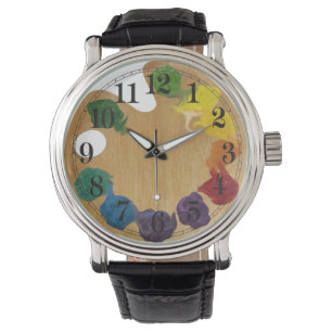 Artist`s palette rainbow watch