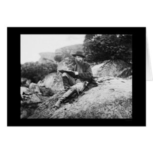 Artist Sketching the Gettysburg Battlefield 1863