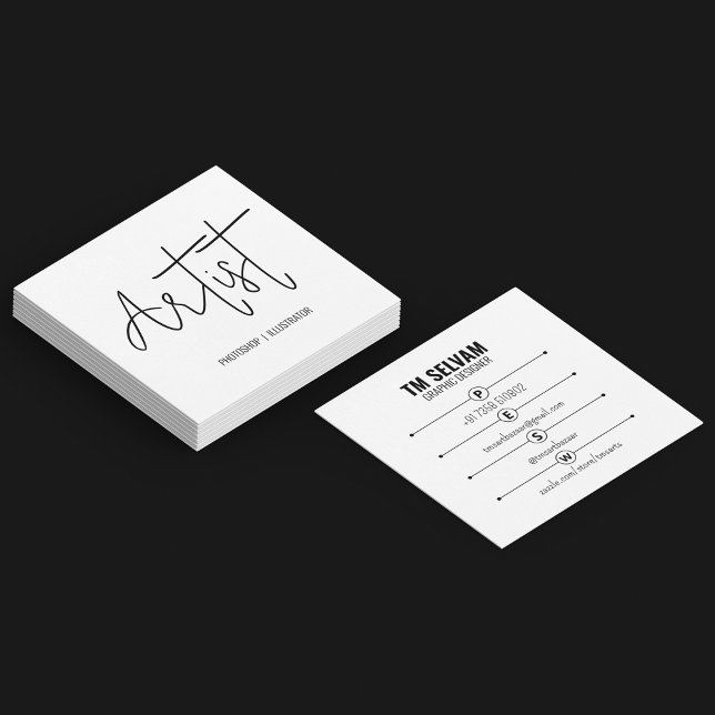 Artist Square Business Card (Creator Uploaded)
