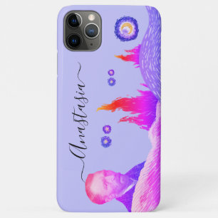 artist Starry Night editable violet iPhone 11 Pro Max Case