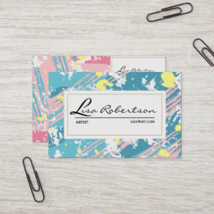 Artist Studio Art Draw School Teacher Palette Card