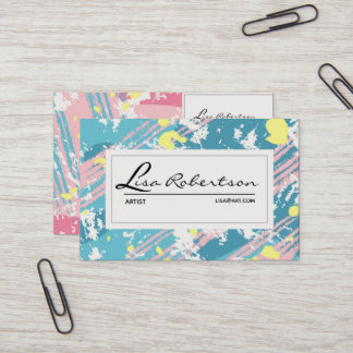 Artist Studio Art Draw School Teacher Palette Card