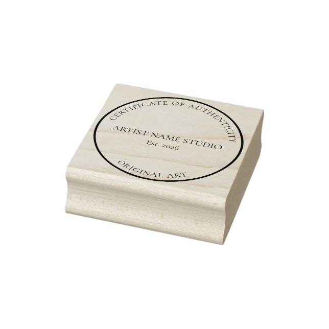 Artist Studio Certificate of Authenticity Stamp (Stamp)