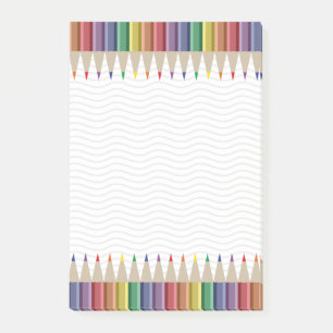 Artist Teacher Colored Pencil Post-it Notes