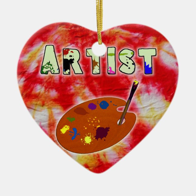 Artist Tie Dye Ornament (Front)