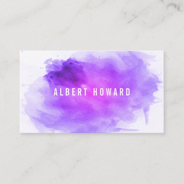 Artist | Watercolor Business Card (Front)
