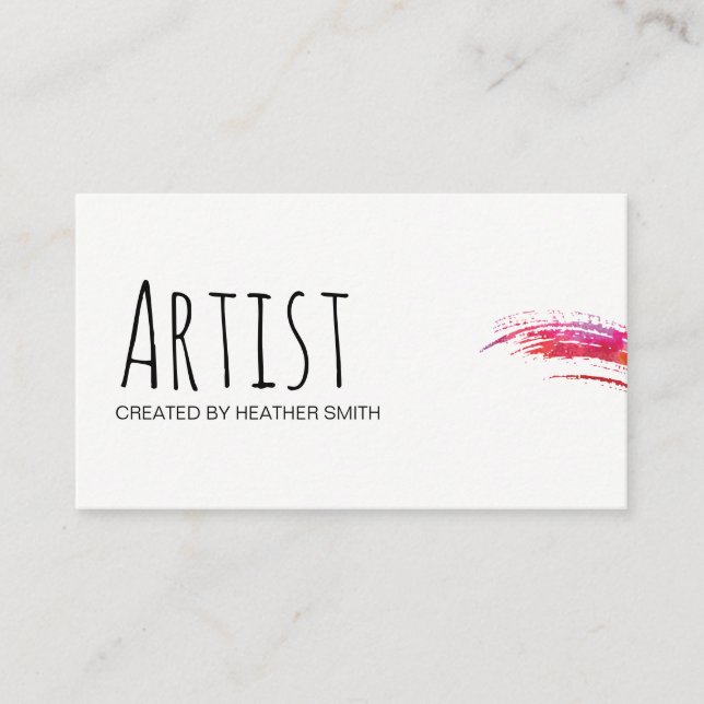 Artist / Watercolor Business Card (Front)