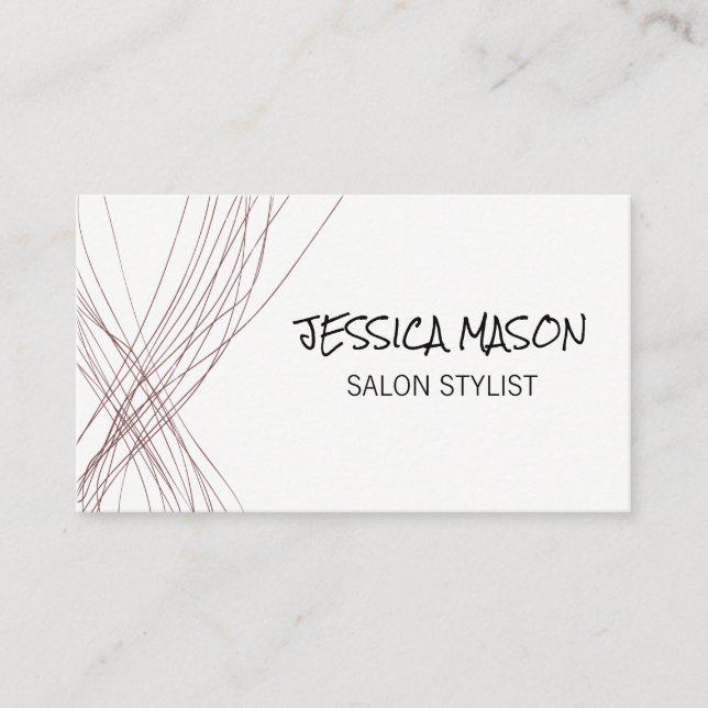 Artista / Expressive Colourful Linework Business Card (Front)