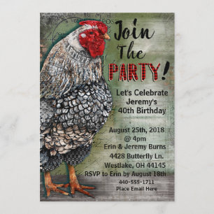 Artiste Hen Party Invitation