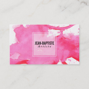 Artiste   Watercolor Business Card