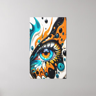 Artistic Abstract Eye Canvas Print