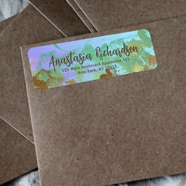 Artistic Abstract Green Gold Glitter Brushstrokes  (Creator Uploaded)