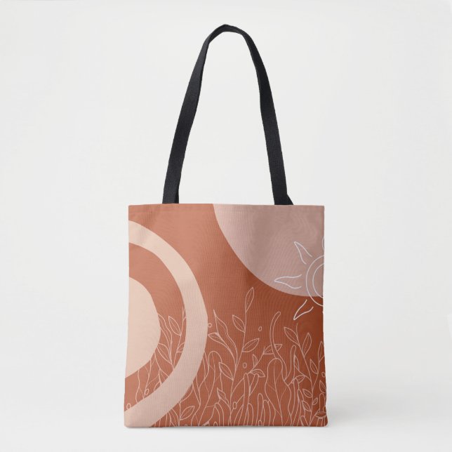Artistic Abstract Nature Tote Bag (Front)