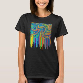 Artistic Acrylic Pouring Art Painting Artists Teac T-Shirt