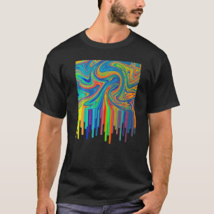 Artistic Acrylic Pouring Art Painting Artists Teac T-Shirt