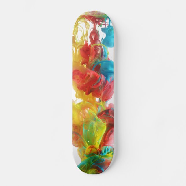 Artistic Adventures: Custom Skateboard Deck Design (Front)