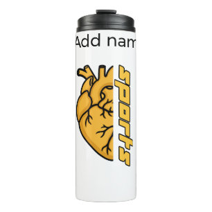 Artistic Anatomical Sports Heart Water Bottle