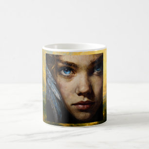 Artistic Angel Portrait Coffee Mug