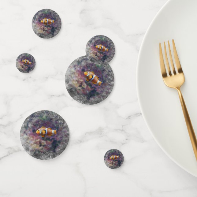 artistic animal clown fish confetti (Group)