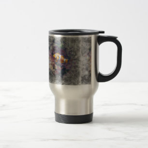 artistic animal clown fish travel mug