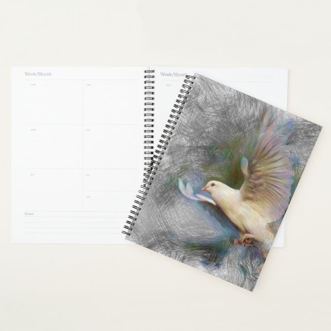 artistic animal dove planner (Display)