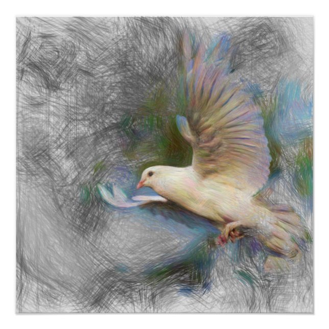 artistic animal dove poster (Front)