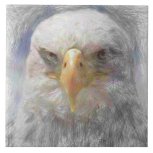Artistic Animal eagle. Tile