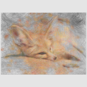 Artistic Animal Fennec Tissue Paper