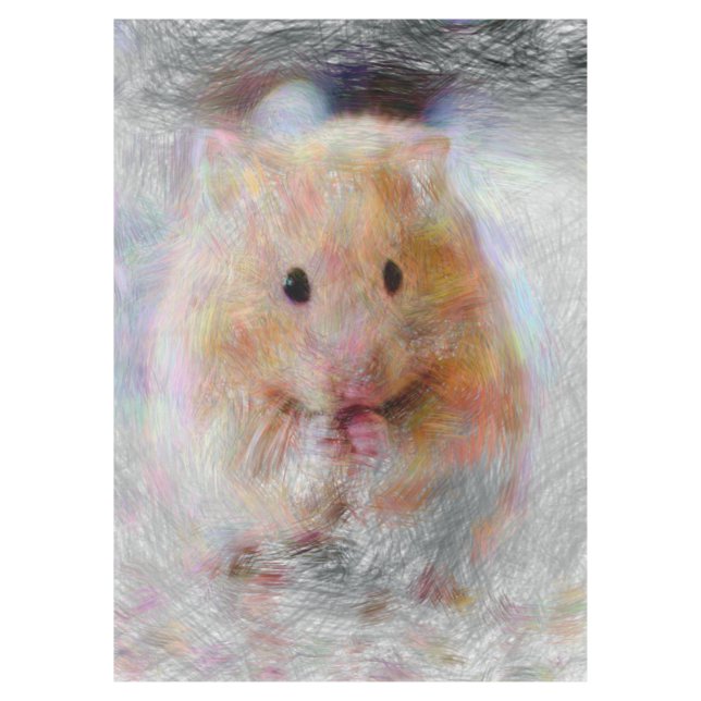 artistic animal hamster tablecloth (Front)