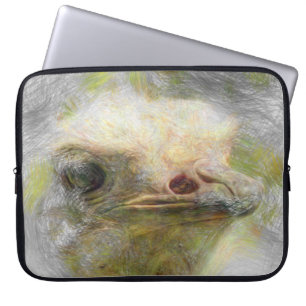 artistic animal ostrich laptop sleeve