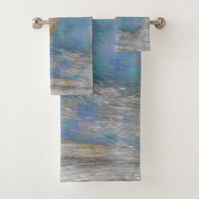 artistic animal small bird bath towel set (Insitu)