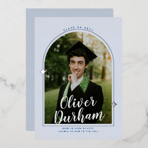 Artistic Arch Graduation Foil Invitation