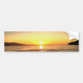 Artistic Autumn Sunset On the Aegean Bumper Sticker