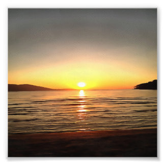 Artistic Autumn Sunset On the Aegean  Photo Print