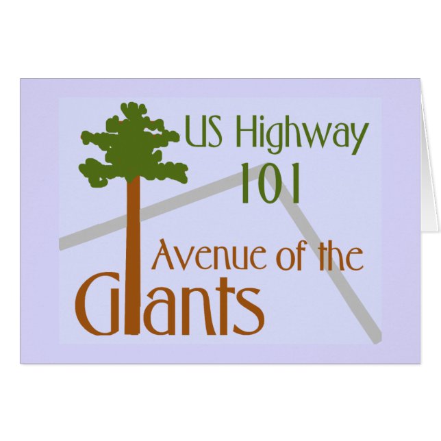 Artistic Avenue of the Giants Design (Front Horizontal)