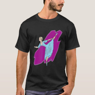Artistic Ballet Ballerina Pointe Barr Graphic 5 T-Shirt