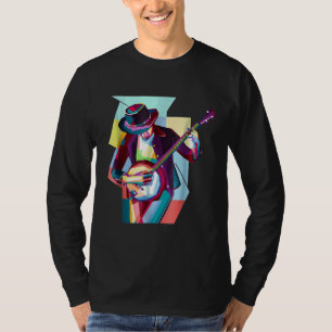 Artistic Banjo Player Music Life Acoustic Picking T-Shirt