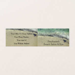 Artistic Beach Abstract Waves Coastal Salon Spa Business Card