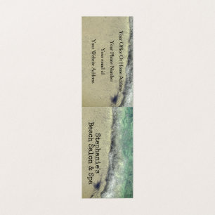 Artistic Beach Ocean Waves Coastal Salon Spa Business Card