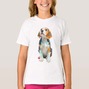 Artistic Beagle Puppy Impressionist Kids T-Shirt