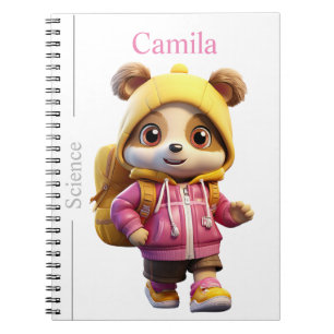 Artistic Bear Theme Journal - School Supplies