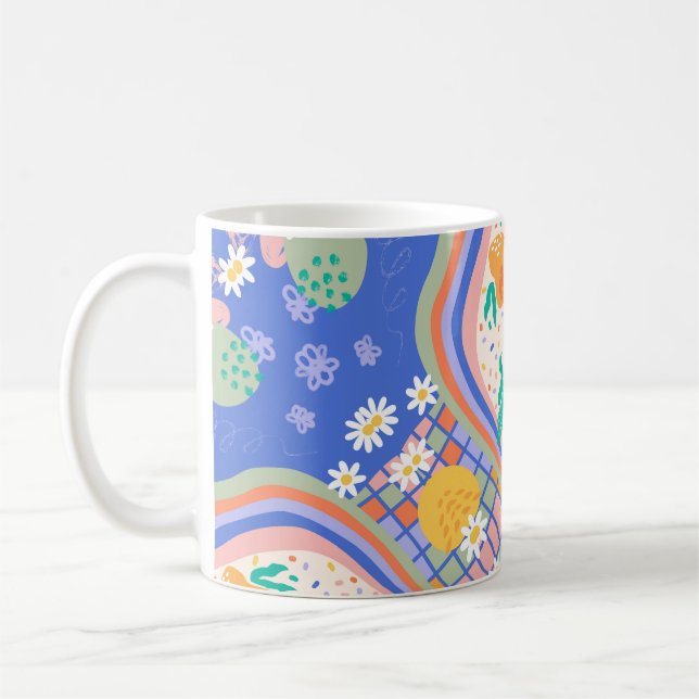Artistic & Beautiful Collage Mug | Multicolor (Left)