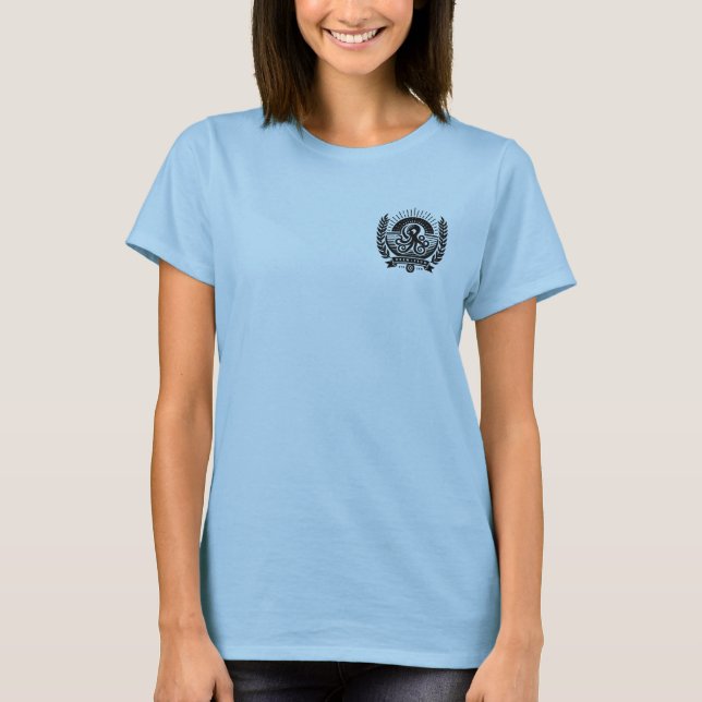 artistic beautiful shirt with classic logo (Front)