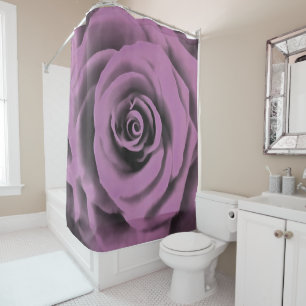 Artistic Big Dark Lavender Rose Shower Curtain