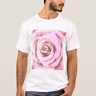 Artistic Big Pale Pink Rose T-Shirt