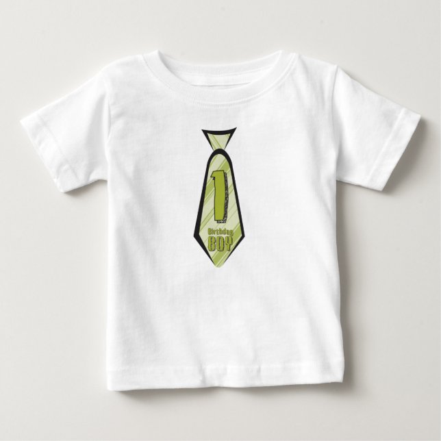 Artistic Birthday Boy Celebration Tie Shirt (Front)